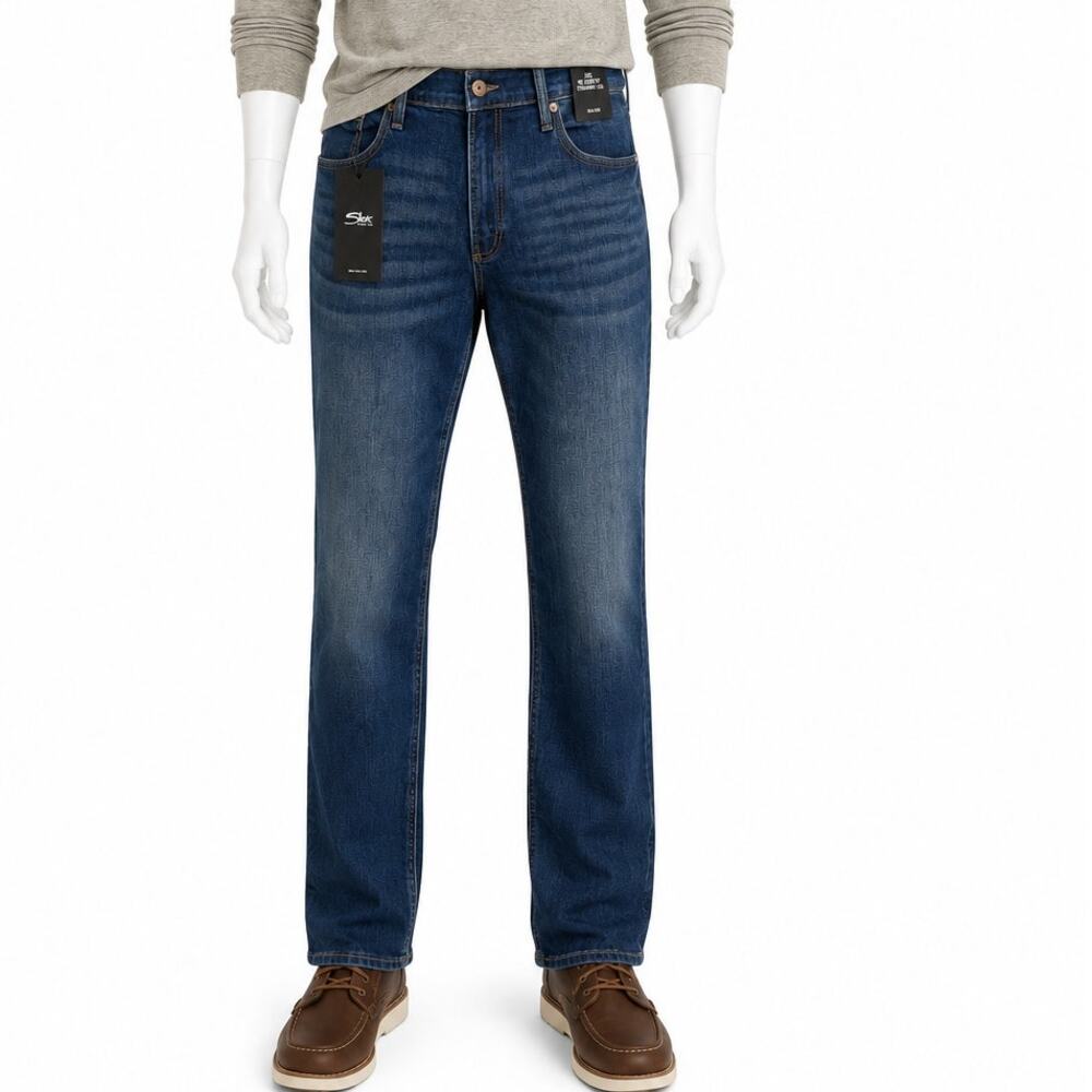 Silver Jeans Zac Relaxed Fit Straight Leg Jeans Mens 36x30 NWT Indigo dad core
